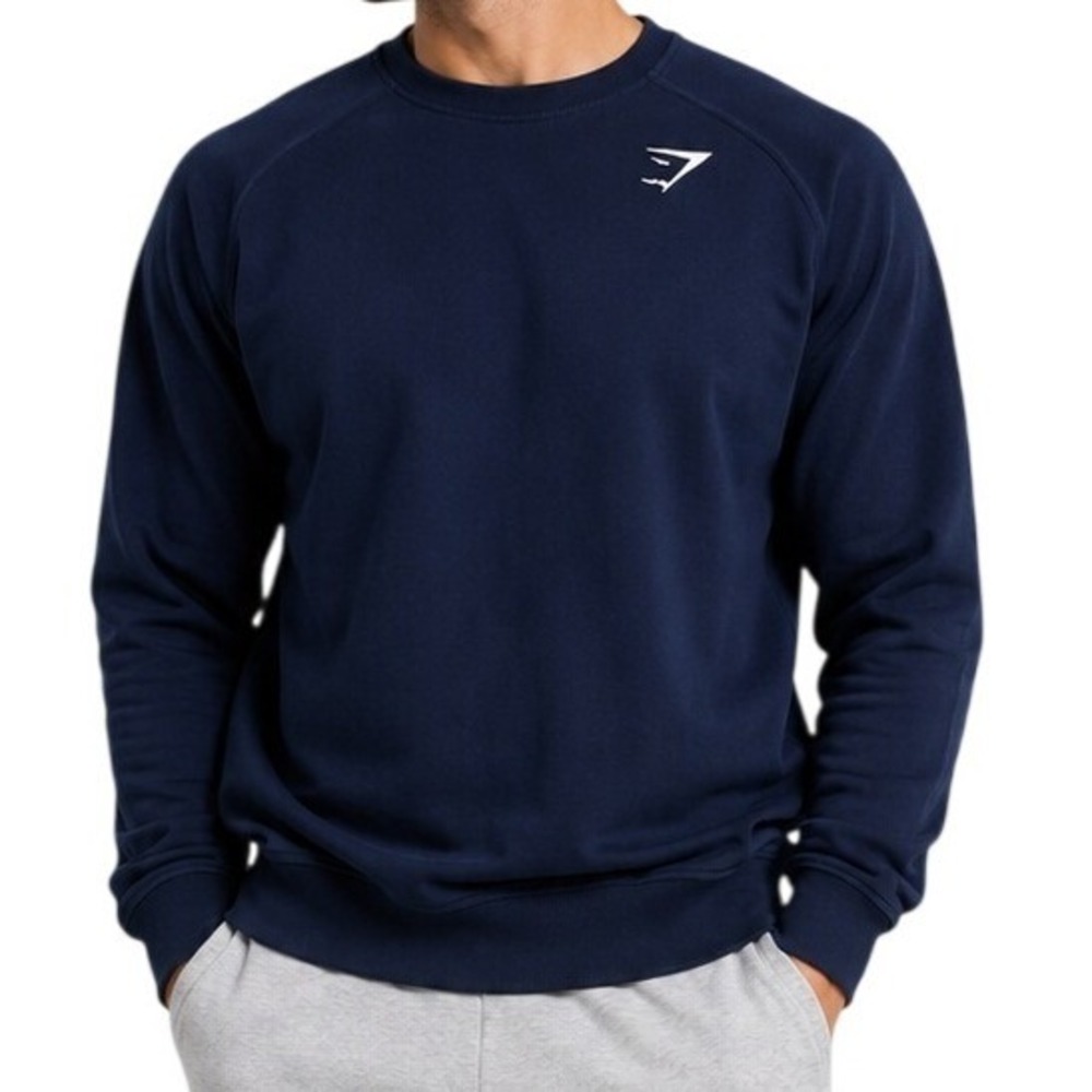 Gymshark Navy Blue Crewneck Sweatshirt Men's Size Medium